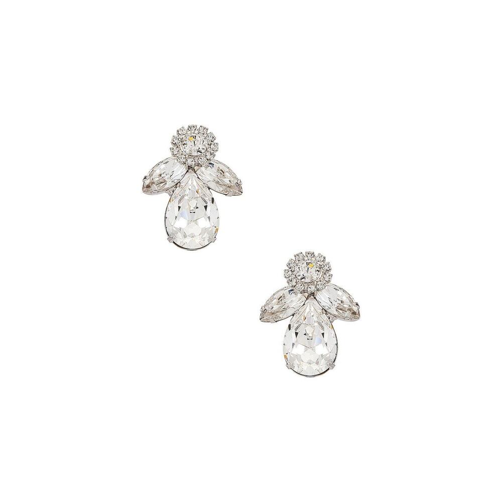 Jennifer Behr Edith Earring In Crystal - One Size - Crystal